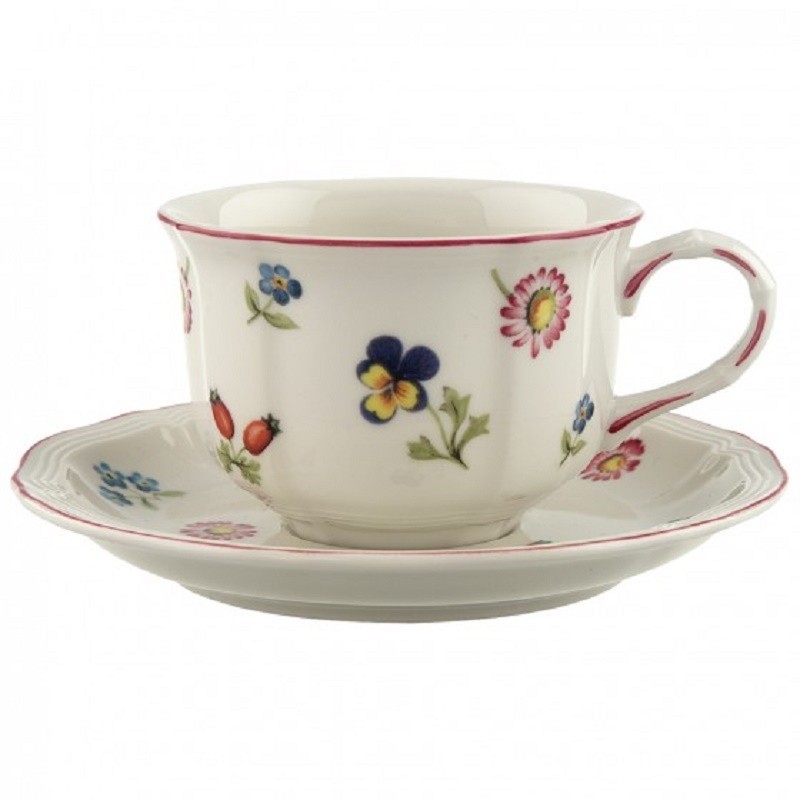 Villeroy & Boch Petite Fleur Tazza Tè con Piattino Set 6 Pz