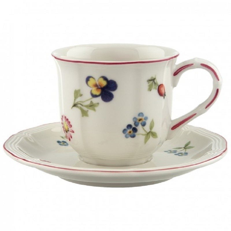 Villeroy & Boch Petite Fleur Tazza Espresso con Piattino Set 6 Pz