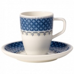 Villeroy & Boch Casale Blu Tazza Espresso con Piattino Set 6 Pz