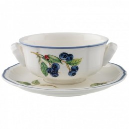 Villeroy & Boch Cottage Soup Cup and Saucer Set 6 Pcs