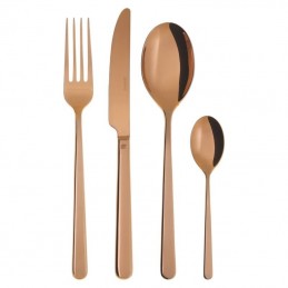Sambonet Servizio Posate Linear Pvd Copper 24 Pz