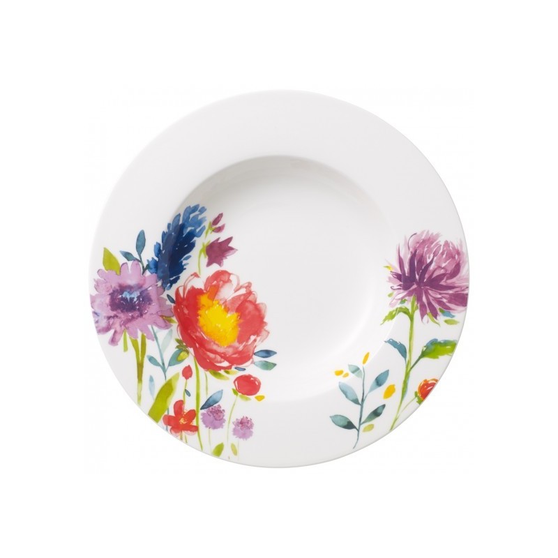 Villeroy & Boch Anmut Flowers Set 6 Piatti Fondi 24 cm