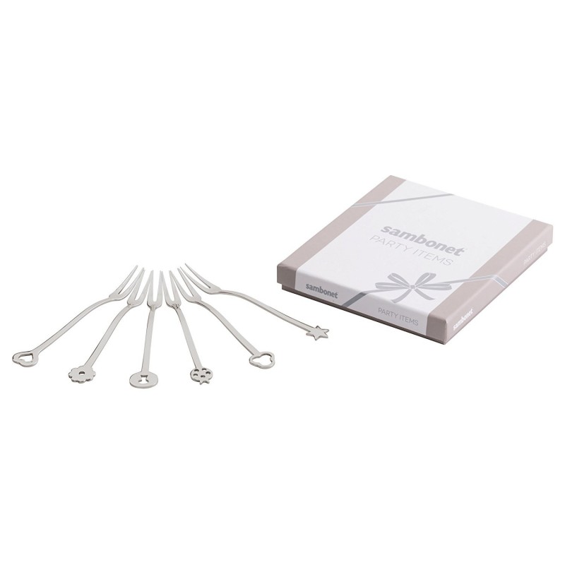 Sambonet Portafortuna Set 6 Party Forks
