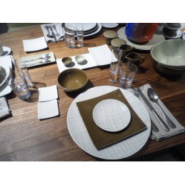 Rosenthal Mesh Cream Square Dishes Dinnerware 18 Pcs