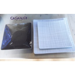 Rosenthal Mesh Walnut Servizio Piatti Quadrato 18 Pz