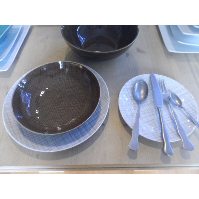 Rosenthal Mesh Walnut Servizio Piatti 12 Pz