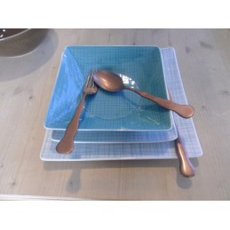 Rosenthal Mesh Aqua Set 2 Posti Tavola Quadrati