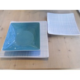 Rosenthal Mesh Aqua Set 2 Posti Tavola Quadrati