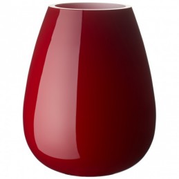 Villeroy & Boch Drop Large Vase Deep Cherry