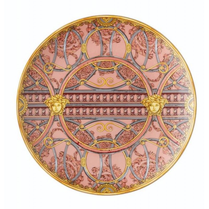 Versace Piatto Piano 21 cm La Scala del Palazzo - Rosa
