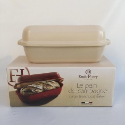 Emile Henry Mold for Country Bread Linen White Linen EH505503