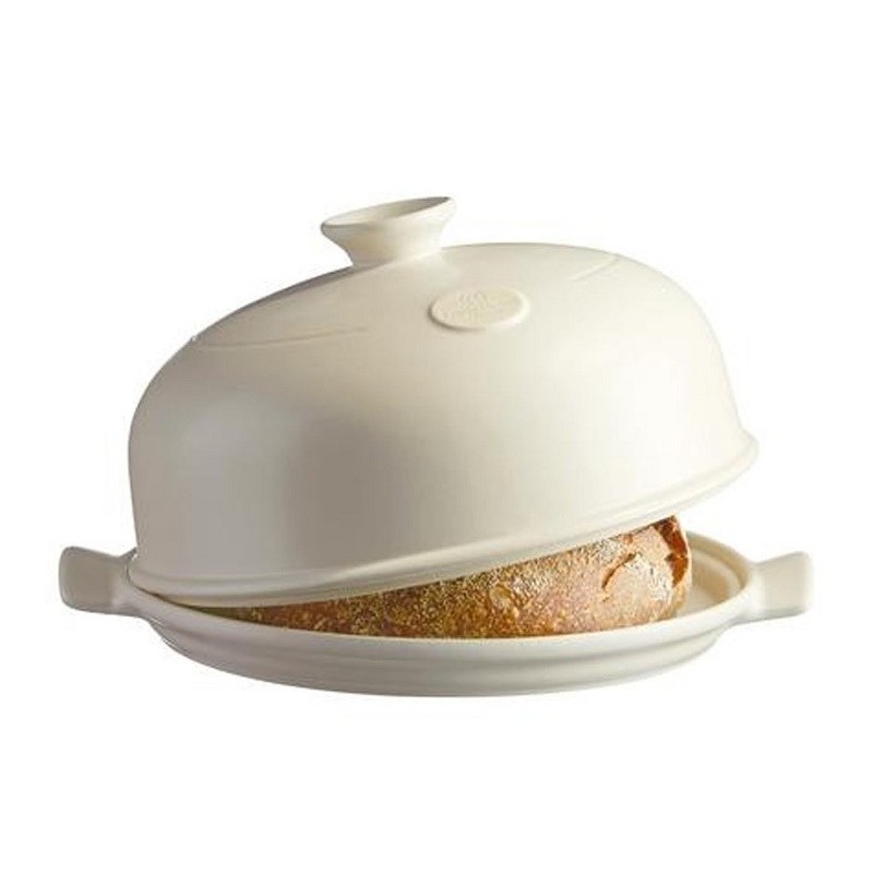 Emile Henry Bread Cloche White Linen EH509108