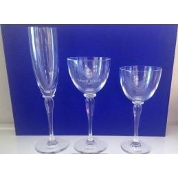 Saint Louis Crystal Amadeus Glasses Set 18 Pcs
