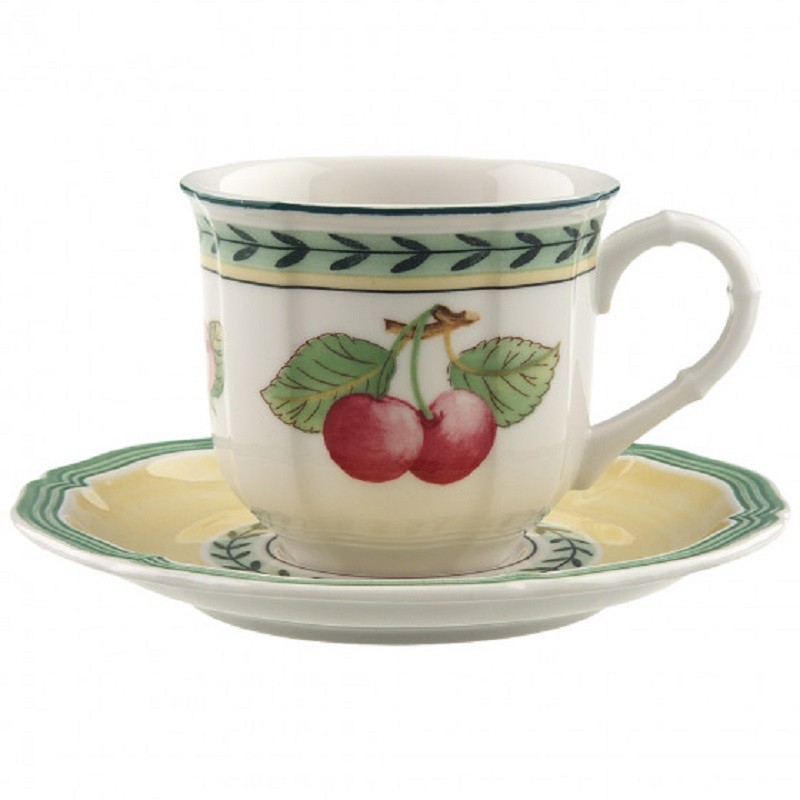 Villeroy & Boch French Garden Fleurence Set 6 Tazze Espresso con Piattino