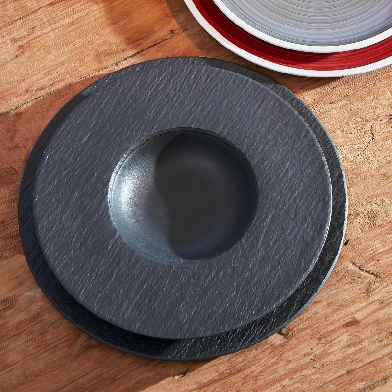 Villeroy & Boch Manufacture Rock Piatto Pasta 29 cm Nero