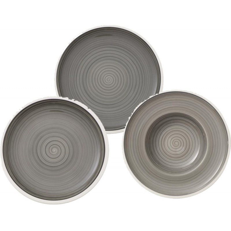 Villeroy & Boch Manufacture Gris Dinner Set 18 Pcs