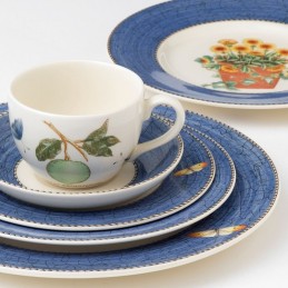 Wedgwood Sarah's Garden Servizio Piatti 18 Pz Blue