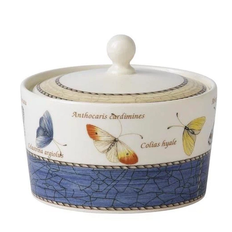 Wedgwood Sarah's Garden Sugar Bowl Blue