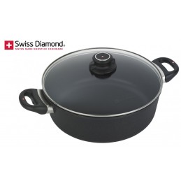 Swiss Diamond Induction Brasier 28 cm with Lid SD 6928DI