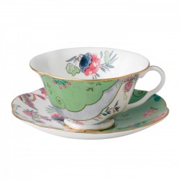 Wedgwood Butterfly Bloom Tazza Tè Verde con Piattino