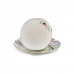 Wedgwood Butterfly Bloom Teacup and Saucer Green