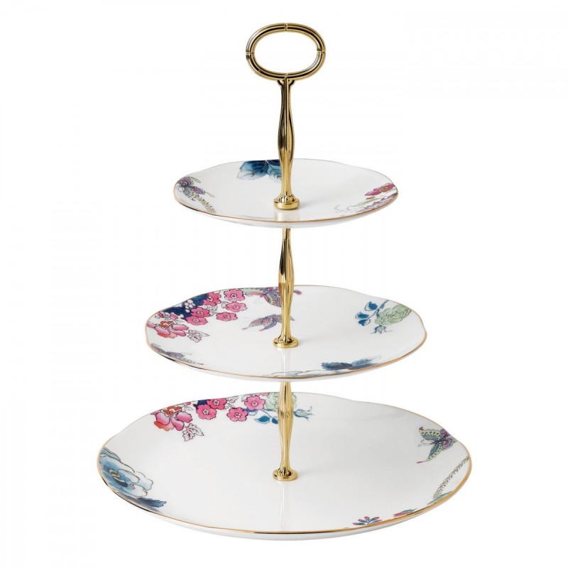 Wedgwood Butterfly Bloom Alzata per Torta 3 Livelli