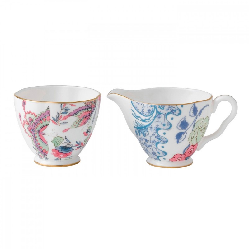 Wedgwood Butterfly Bloom Cream and Sugar