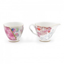 Wedgwood Butterfly Bloom Cream and Sugar