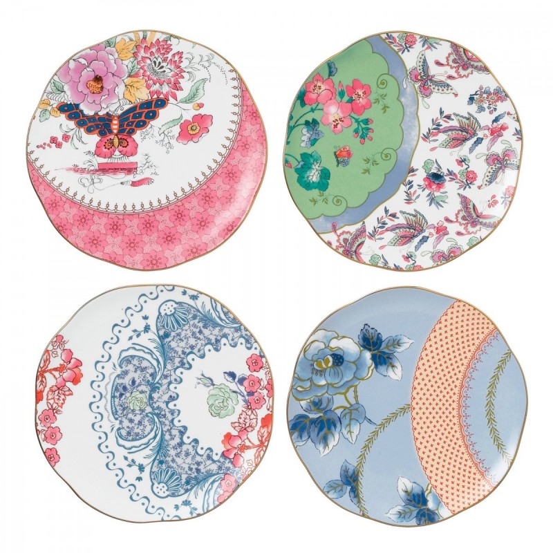 Wedgwood Butterfly Bloom Set 4 Piatti 20 cm