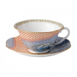 Wedgwood Butterfly Bloom Teacup and Saucer Blue