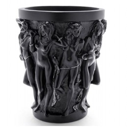 Lalique Vaso Bacchantes Piccolo Cristallo Nero Ref. 10648400