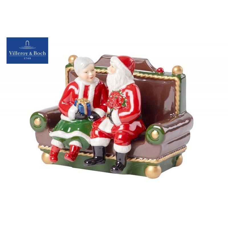 Villeroy & Boch Christmas Toys Mr & Mrs Santa - with musical clock