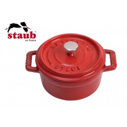 Staub Mini Cocotte Tonda Ceramica 10 cm Rosso Ciliegia 40510-785-0