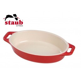 Staub Pirofila Ovale Ceramica 29 cm Rosso Ciliegia 40510-806-0