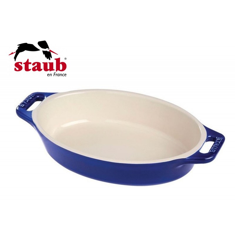 Staub Ceramic Oval Baking Dish 29 cm Dark Blu 40510-807-0