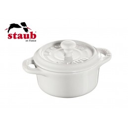 Staub Ceramic Round Mini Cocotte 10 cm Pure White 40511-083-0