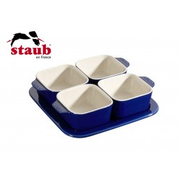 Staub Ceramic 5 Piece Appetiser Set Dark Blue 40511-121-0