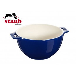 Staub Ciotola Servizio Rotonda Ceramica 18 cm Blu Scuro 40511-453-0
