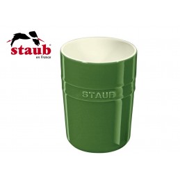 Staub Ceramic Kitchen Utensil Holder 11 cm Green Basil 40511-579-0