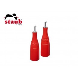 Staub Ceramic Oil and Vinegar Set Cherry 40511-788-0
