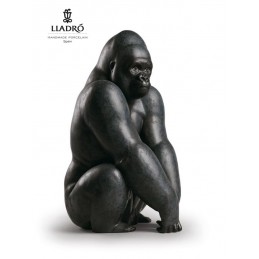 Lladrò Gorilla Statuina 01012555 - Sculture