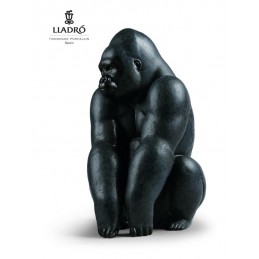 Lladrò Gorilla Figurine 01012555 - Sculptures