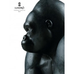 Lladrò Gorilla Statuina 01012555 - Sculture