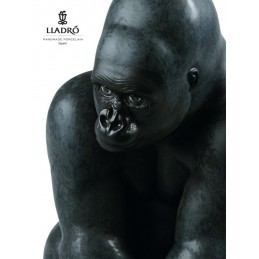 Lladrò Gorilla Figurine 01012555 - Sculptures