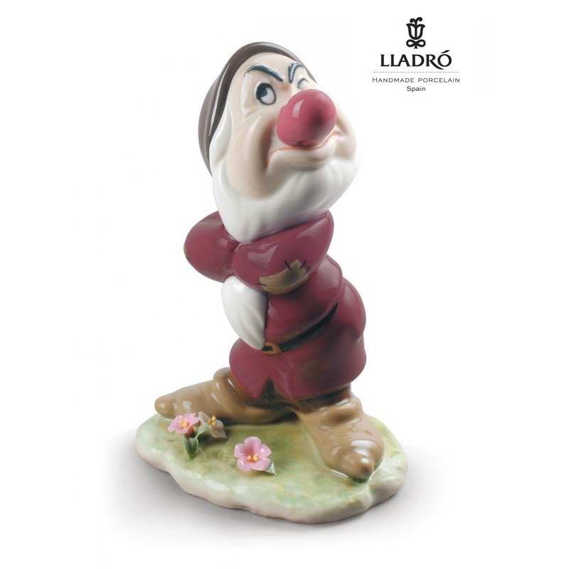 Lladrò Grumpy Snow White Dwarf Figurine 01009323