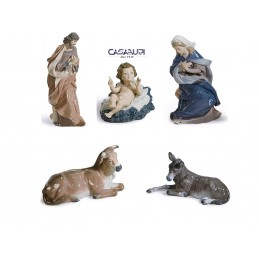Lladrò Presepe Set 5 Pezzi Statuine