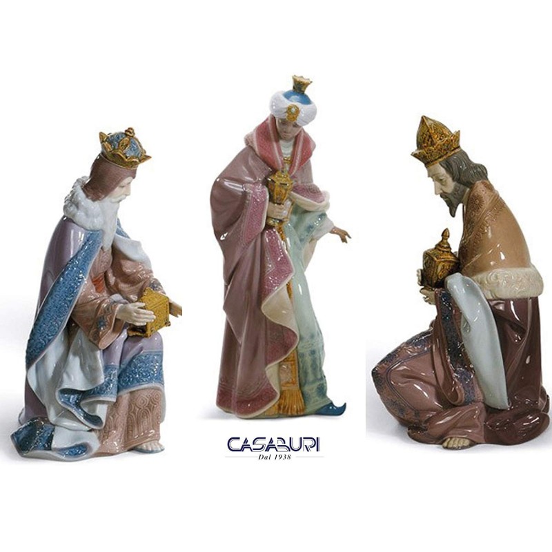 Lladrò Three Kings 3 Pcs Nativity Figurine