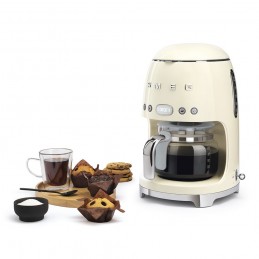 Smeg Macchina Caffe Filtro Panna Estetica Anni 50 DCF01CREU