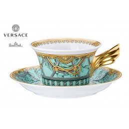 Versace Scala Palazzo Verde Tazza Te - 2 Pz - 25 Anni