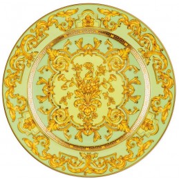 Versace Piatto Piano 22 cm Green Floralia - 25 Anni